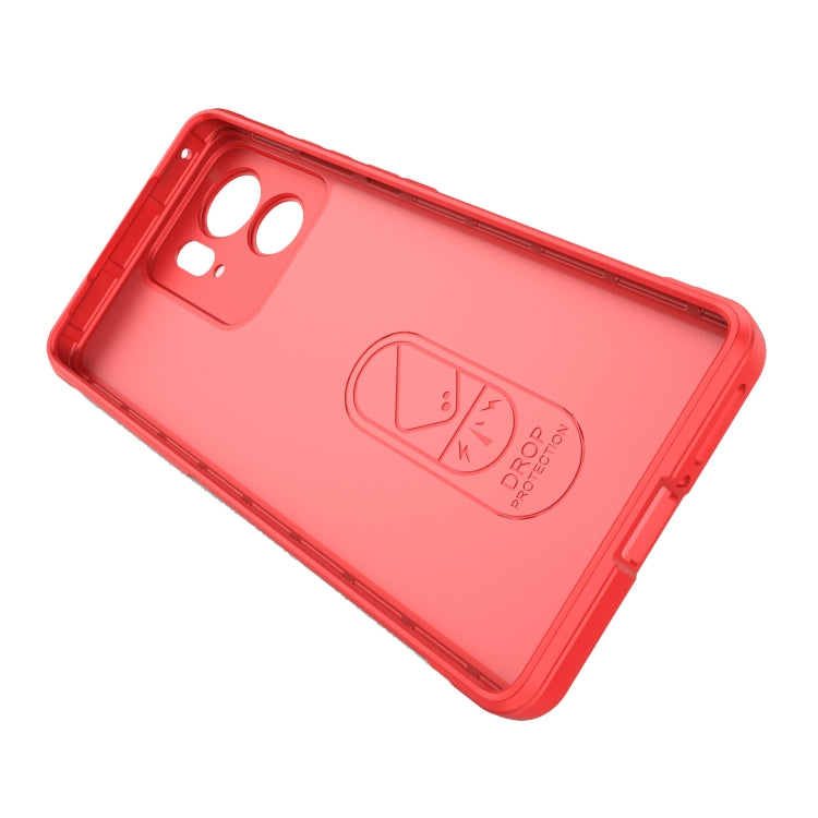 For Motorola Edge 40 5G Magic Shield TPU + Flannel Phone Case(Dark Green) - Motorola Cases by PMC TechLife | Online Shopping South Africa | PMC TechLife | Buy Now Pay Later Mobicred