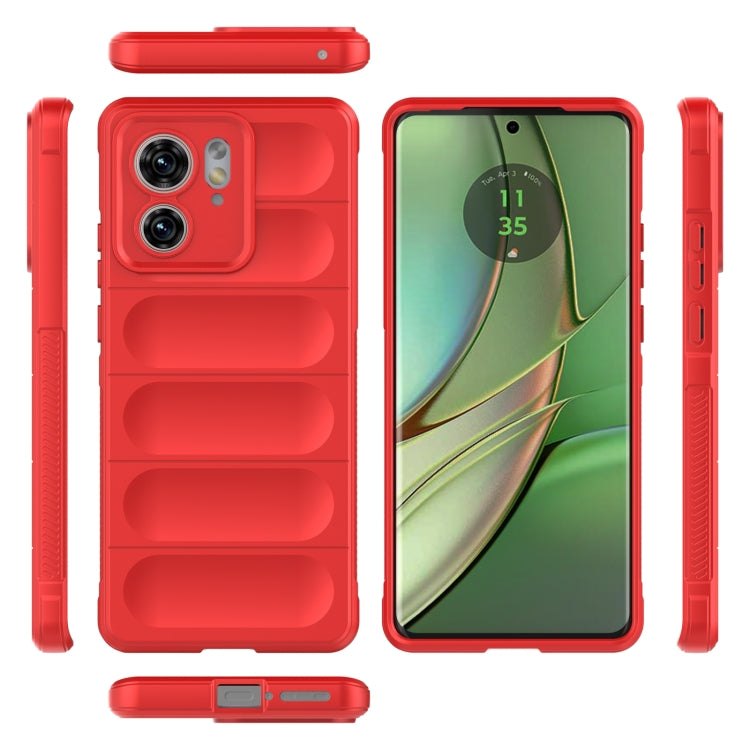 For Motorola Edge 40 5G Magic Shield TPU + Flannel Phone Case(Light Blue) - Motorola Cases by PMC TechLife | Online Shopping South Africa | PMC TechLife | Buy Now Pay Later Mobicred