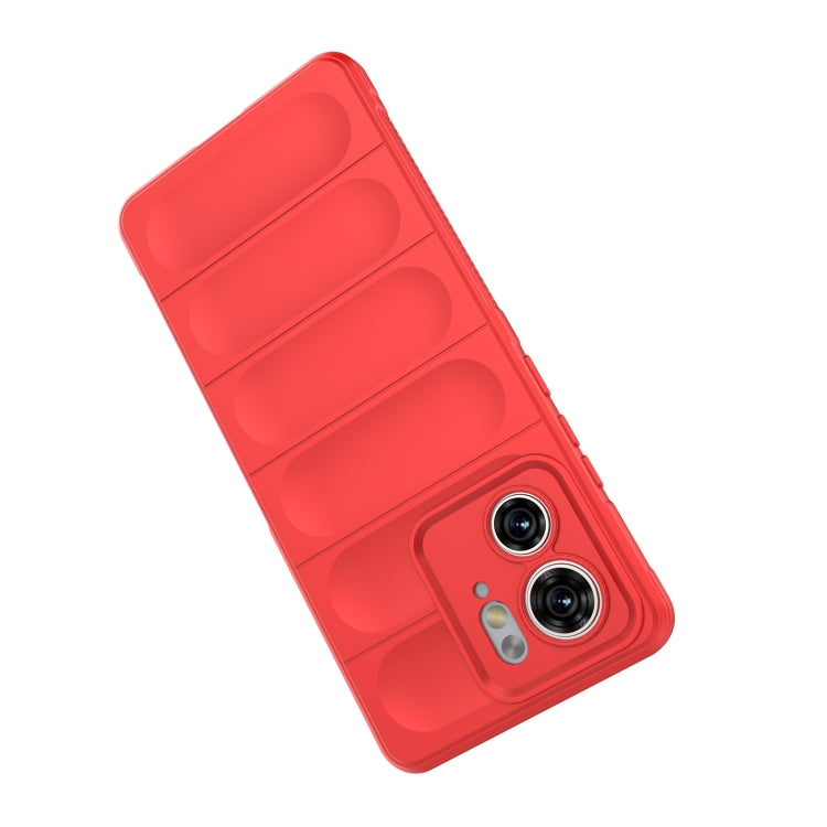 For Motorola Edge 40 5G Magic Shield TPU + Flannel Phone Case(Dark Blue) - Motorola Cases by PMC TechLife | Online Shopping South Africa | PMC TechLife | Buy Now Pay Later Mobicred