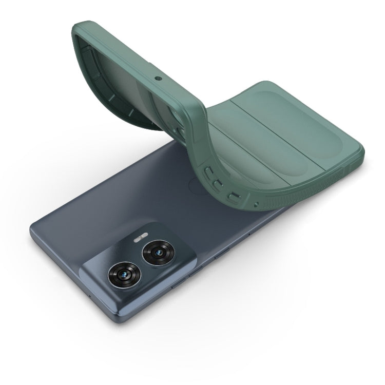 For Motorola Edge 50 Fusion 5G Global Magic Shield TPU + Flannel Phone Case(Grey) - free shipping - PMC TechLife - Order now!