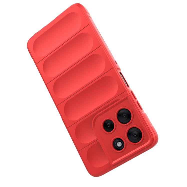 For Motorola Moto G56 5G Magic Shield TPU + Flannel Phone Case(Red) - free shipping - PMC TechLife - Order now!