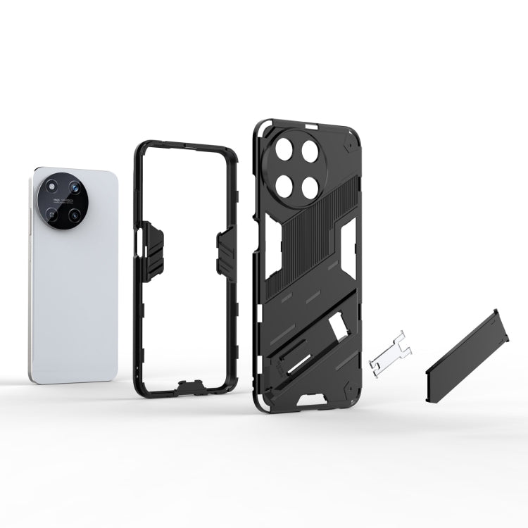 For Realme 11 4G Global Punk Armor 2 in 1 PC + TPU Phone Case with Holder(Green) - Realme Cases by PMC TechLife | Online Shopping South Africa | PMC TechLife | Buy Now Pay Later Mobicred