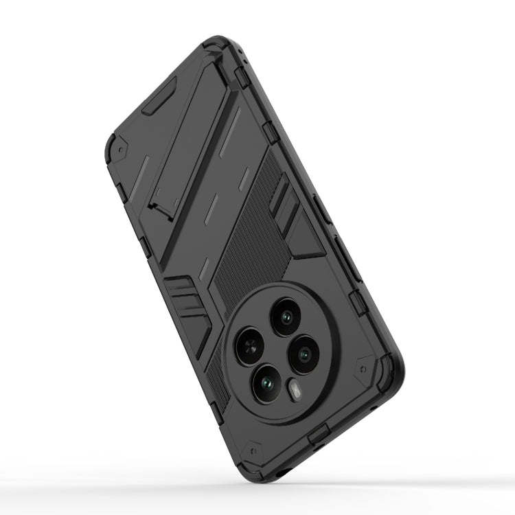 For Realme 12+ 5G Global Punk Armor 2 in 1 PC + TPU Phone Case with Holder(White) - Realme Cases by PMC TechLife | Online Shopping South Africa | PMC TechLife | Buy Now Pay Later Mobicred