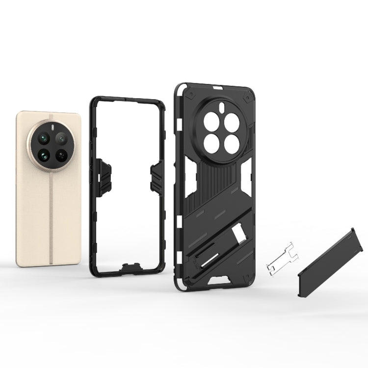 For Realme 12 Pro 5G Global Punk Armor 2 in 1 PC + TPU Phone Case with Holder(Blue) - Realme Cases by PMC TechLife | Online Shopping South Africa | PMC TechLife | Buy Now Pay Later Mobicred