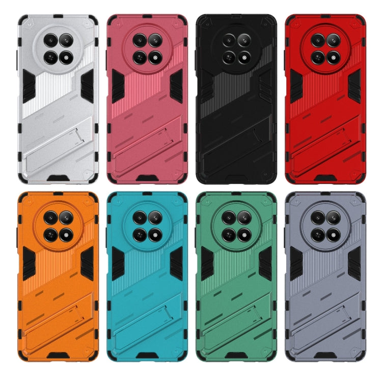 For Realme 12 5G Global Punk Armor 2 in 1 PC + TPU Phone Case with Holder(Orange) - Realme Cases by PMC TechLife | Online Shopping South Africa | PMC TechLife | Buy Now Pay Later Mobicred