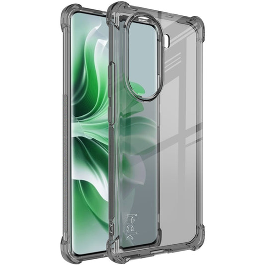 For OPPO Reno11 5G Global imak Shockproof Airbag TPU Phone Case(Transparent Black) - Reno11 Cases by imak | Online Shopping South Africa | PMC Jewellery | Buy Now Pay Later Mobicred