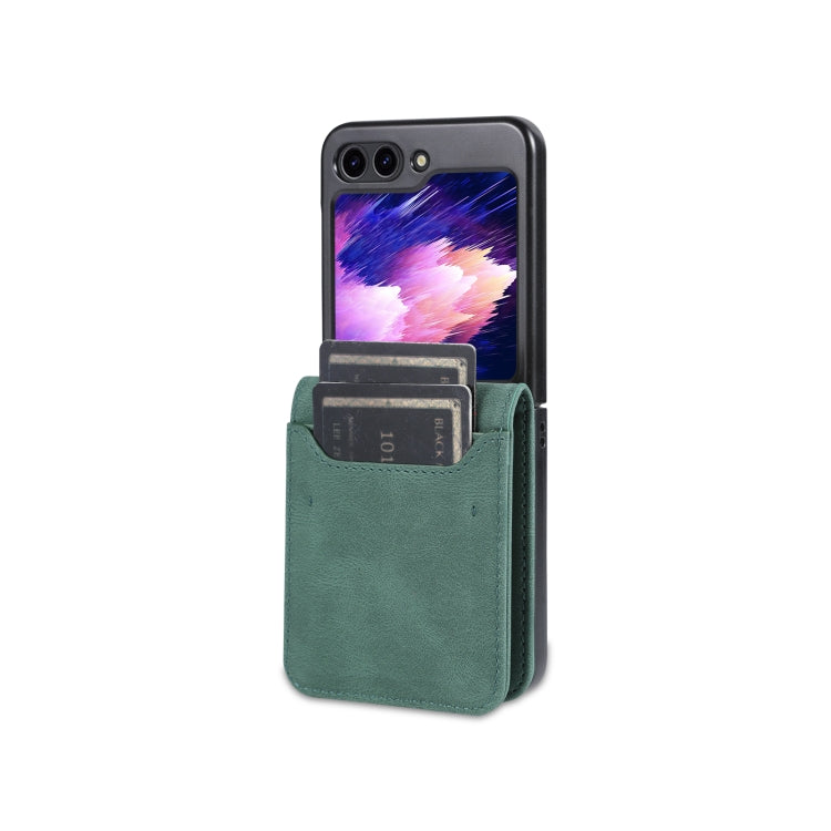 For Samsung Galaxy Z Flip5 AZNS Dream II Skin Feel PU+TPU Horizontal Flip PU Phone Case(Green) - Galaxy Z Flip5 Cases by AZNS | Online Shopping South Africa | PMC Jewellery