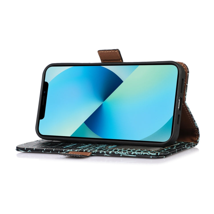 For Nokia C110 Crocodile Top Layer Cowhide Leather Phone Case(Green) - Nokia Cases by PMC TechLife | Online Shopping South Africa | PMC TechLife | Buy Now Pay Later Mobicred