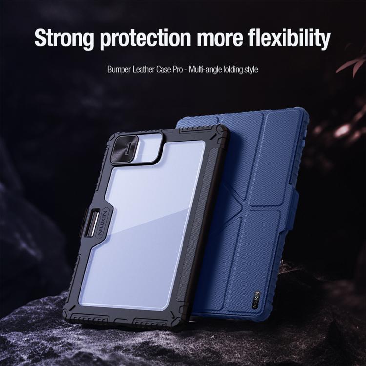 For Xiaomi Pad 7 / Pad 7 Pro NILLKIN Bumper Pro Camshield Tablet Leather Case(Black) - More Tablet Cases by NILLKIN | Online Shopping South Africa | PMc TechLife | Buy Now Pay Later Mobicred