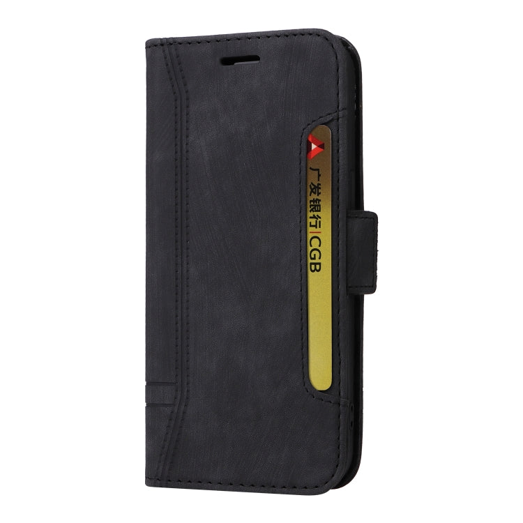 For Samsung Galaxy S24 BETOPNICE Dual-side Buckle Leather Phone Case(Black) - Galaxy Phone Cases by BETOPNICE | Online Shopping South Africa | PMC Jewellery | Buy Now Pay Later Mobicred