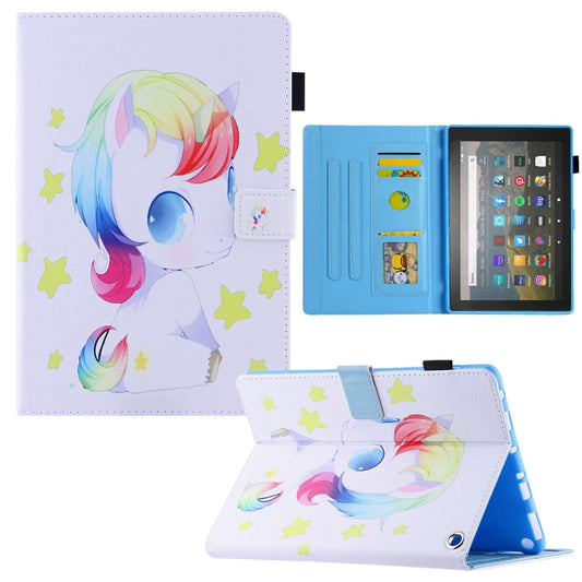 For Amazon Fire Max 11 2023 Colored Drawing Smart Leather Tablet Case(Unicorn Baby) - Amazon by PMC Jewellery | Online Shopping South Africa | PMC Jewellery | Buy Now Pay Later Mobicred