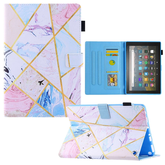 For Amazon Fire Max 11 2023 Colored Drawing Leather Smart Tablet Case(Geometric Marble) - Amazon by PMC Jewellery | Online Shopping South Africa | PMC Jewellery | Buy Now Pay Later Mobicred