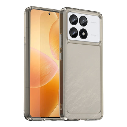 For Xiaomi Redmi K70 Pro Candy Series TPU Phone Case(Transparent Grey) - K70 Pro Cases by PMC Jewellery | Online Shopping South Africa | PMC Jewellery | Buy Now Pay Later Mobicred