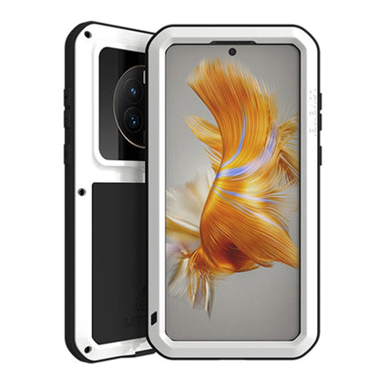 For Huawei Mate 50 LOVE MEI POWERFUL Metal Shockproof Life Waterproof Dustproof Phone Case(White) - Huawei Cases by LOVE MEI | Online Shopping South Africa | PMC Jewellery