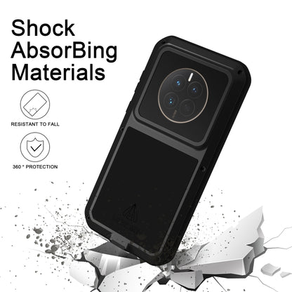 For Huawei Mate 50 Pro LOVE MEI POWERFUL Metal Shockproof Life Waterproof Dustproof Phone Case(White) - Huawei Cases by LOVE MEI | Online Shopping South Africa | PMC Jewellery | Buy Now Pay Later Mobicred