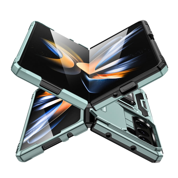 For Samsung Galaxy Z Fold5 5G Armor PC + TPU Camera Shield Phone Case(Alpine Green) - Galaxy Z Fold5 Cases by PMC TechLife | Online Shopping South Africa | PMC TechLife