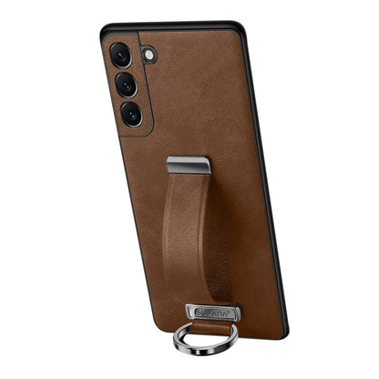 For Samsung Galaxy S24+ 5G SULADA PC Hybrid Leather Texture Skin Feel Shockproof Phone Case(Brown) - Galaxy S24+ 5G Cases by SULADA | Online Shopping South Africa | PMC Jewellery | Buy Now Pay Later Mobicred