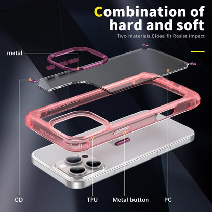 For iPhone 16 Pro Max Skin Feel TPU + PC Phone Case(Transparent Pink) - iPhone 16 Pro Max Cases by PMC Jewellery | Online Shopping South Africa | PMC Jewellery | Buy Now Pay Later Mobicred