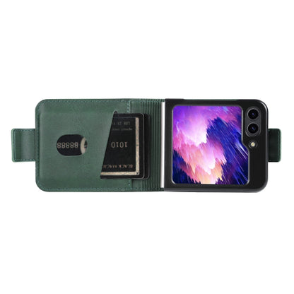 For Samsung Galaxy Z Flip5 5G AZNS Magnetic Calf Texture Flip Leather Phone Case(Dark Green) - Galaxy Z Flip5 Cases by AZNS | Online Shopping South Africa | PMC Jewellery