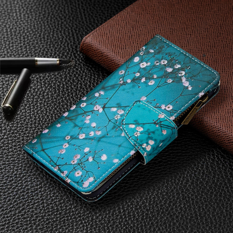 For Samsung Galaxy Note 10 Colored Drawing Pattern Zipper Horizontal Flip Leather Case with Holder & Card Slots & Wallet(Plum Blossom) - Galaxy Phone Cases by PMC Jewellery | Online Shopping South Africa | PMC Jewellery