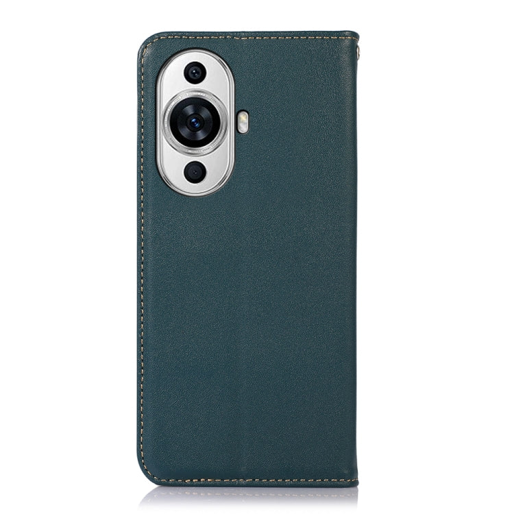 For Huawei Nova 11 KHAZNEH Nappa Top Layer Cowhide Leather Phone Case(Green) - Huawei Cases by PMC TechLife | Online Shopping South Africa | PMC TechLife | Buy Now Pay Later Mobicred