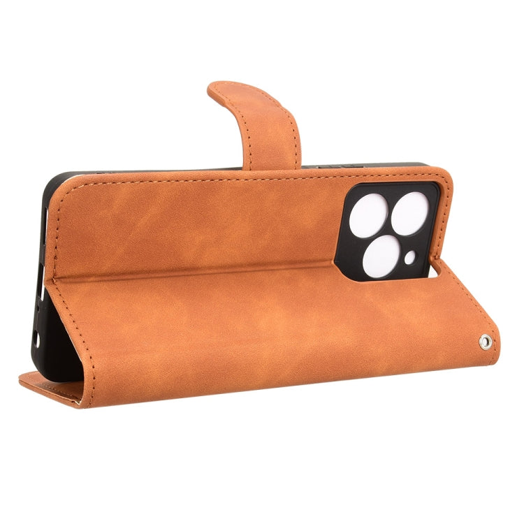 For Ulefone Note 20 Pro Skin Feel Magnetic Flip Leather Phone Case(Brown) - free shipping - PMC Jewellery - Order now!