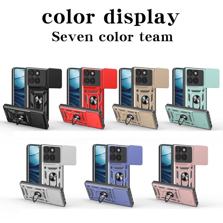 For Motorola Edge 60 Fusion Sliding Camera Cover Design TPU+PC Phone Case(Black) - free shipping - PMC TechLife - Order now!