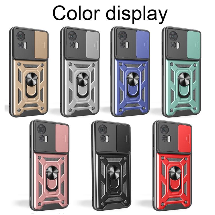 For Motorola Edge 30 Neo Sliding Camera Cover Design TPU+PC Phone Case(Blue) - free shipping - PMC TechLife - Order now!