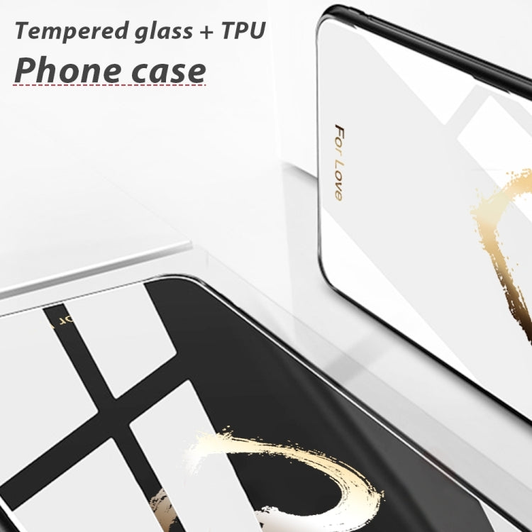 For iPhone 16 Pro Colorful Painted Glass Phone Case(Love) - iPhone 16 Pro Cases by PMC TechLife | Online Shopping South Africa | PMC TechLife | Buy Now Pay Later Mobicred