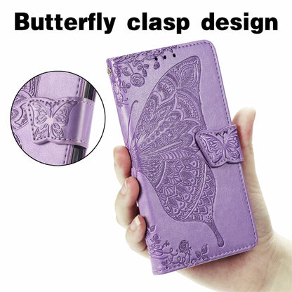 For Ulefone Note 16 Pro Butterfly Love Flower Embossed Leather Phone Case(Light Purple) - Ulefone Cases by PMC Jewellery | Online Shopping South Africa | PMC Jewellery | Buy Now Pay Later Mobicred