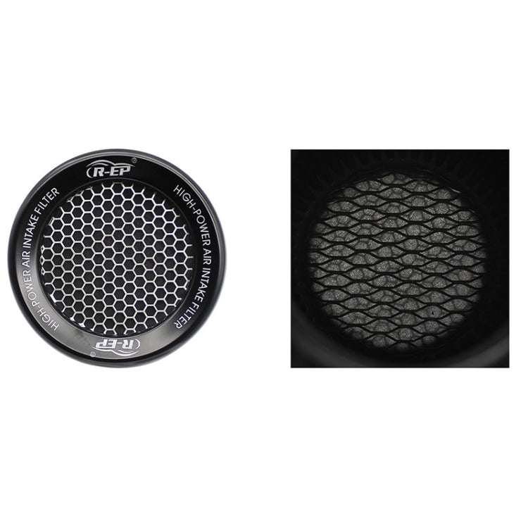 XH-UN077-079 Car High Flow Cold Cone Engine Air Intake Filter, Size:76mm(Black) - Air Intake System by PMC TechLife | Online Shopping South Africa | PMC TechLife | Buy Now Pay Later Mobicred