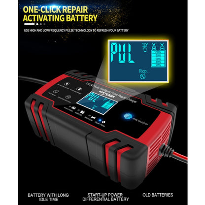 ANHTCzyx 12V 8A  / 24V 4A Automobile Battery Charger Motorcycle Battery Repair Type AGM(AU Plug) - Battery Charger by PMC Jewellery | Online Shopping South Africa | PMC Jewellery | Buy Now Pay Later Mobicred