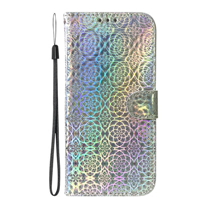 For iPhone SE 2024 Colorful Magnetic Buckle Leather Phone Case(Silver) - More iPhone Cases by PMC Jewellery | Online Shopping South Africa | PMC Jewellery | Buy Now Pay Later Mobicred