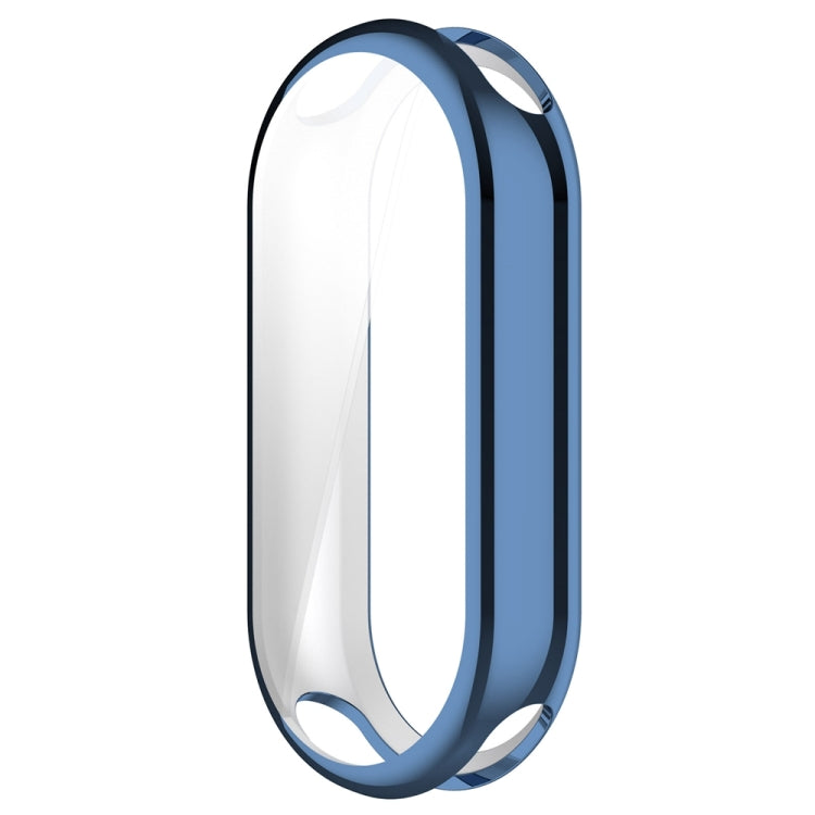 For Xiaomi Mi Band 8 / 9 Ceramic / 10 Ceramic Full Coverage TPU Electroplating Watch Protective Cover(Blue) - free shipping - PMC TechLife - Order now!