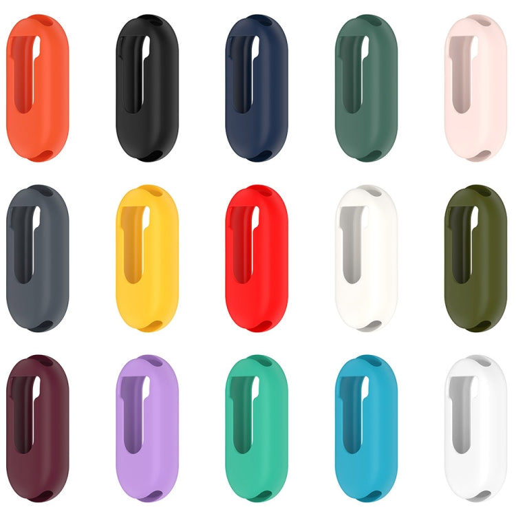 For Xiaomi Mi Band 8 Pure Color Silicone Watch Protective Case(Yellow) - Watch Cases by PMC TechLife | Online Shopping South Africa | PMC TechLife