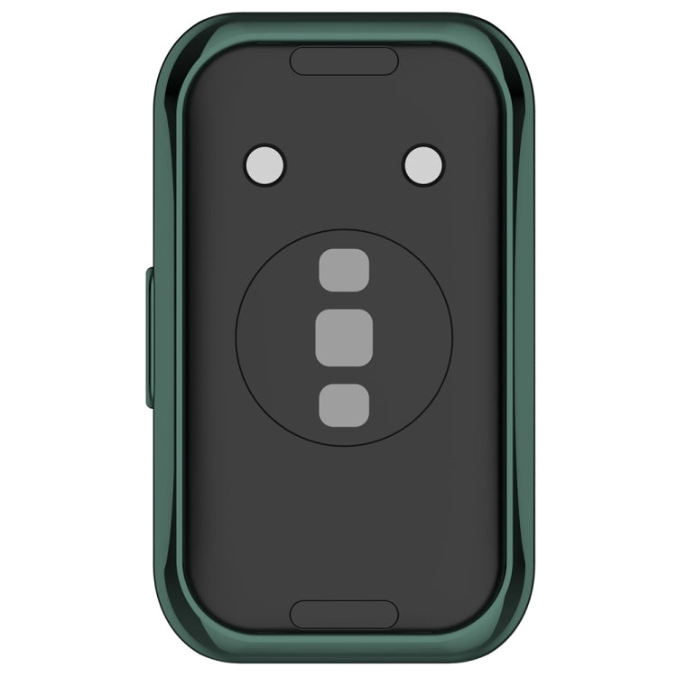 For Huawei Band 8 Full Coverage TPU Electroplating Watch Protective Case(Green) - Watch Cases by PMC TechLife | Online Shopping South Africa | PMC TechLife