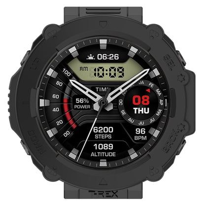 For Amazfit T-Rex Ultra Armor Hollow Watch Protective Case(Black) - Watch Cases by PMC Jewellery | Online Shopping South Africa | PMC Jewellery | Buy Now Pay Later Mobicred