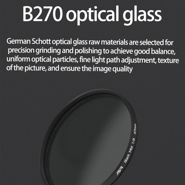 JSR Black Mist Filter Camera Lens Filter, Size:52mm(1/4 Filter) - free shipping - PMC TechLife - Order now!
