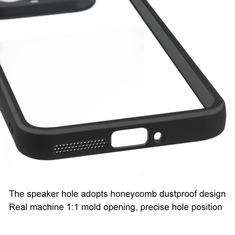 For Xiaomi 14 Frosted TPU + Transparent PC Phone Case(Black) - 14 Cases by PMC TechLife | Online Shopping South Africa | PMC TechLife