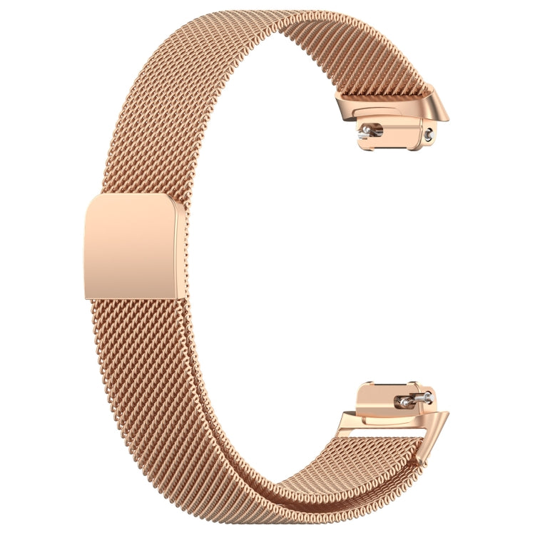 For Fitbit Inspire 3 Milanese Metal Watch Band(Rose Gold) - Watch Bands by PMC TechLife | Online Shopping South Africa | PMC TechLife