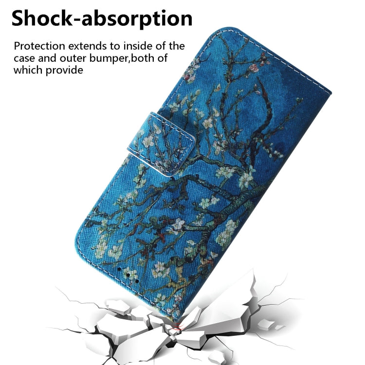 For iPhone 16e Coloured Drawing Flip Leather Phone Case(Apricot) - iPhone 16e Cases by PMC TechLife | Online Shopping South Africa | PMC TechLife | Buy Now Pay Later Mobicred