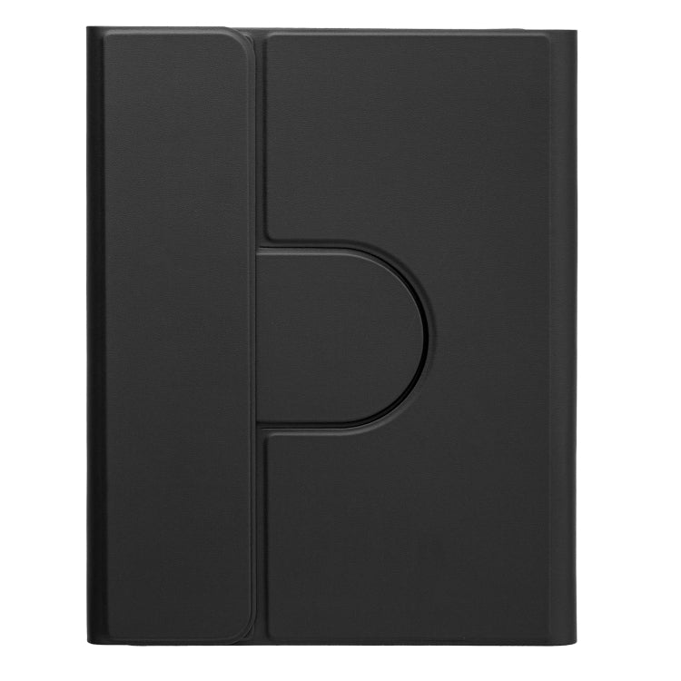 For iPad Air 2022 / iPad Pro 11 2021 Round Button 360 Degree Rotatable Bluetooth Keyboard Leather Case with Touchpad(Black) - Universal by PMC TechLife | Online Shopping South Africa | PMC TechLife