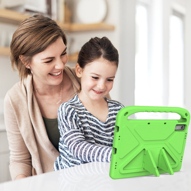 For Lenovo Pad Pro 2021 TB-J716F Handle Portable EVA Shockproof Tablet Case(Green) - Lenovo by PMC TechLife | Online Shopping South Africa | PMC TechLife | Buy Now Pay Later Mobicred