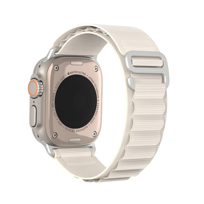 For Apple Watch Series 7 41mm DUX DUCIS GS Series Nylon Loop Watch Band(Starlight) - Watch Bands by DUX DUCIS | Online Shopping South Africa | PMC Jewellery | Buy Now Pay Later Mobicred