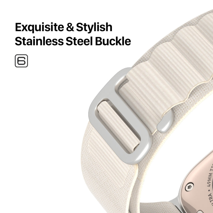 For Apple Watch Series 2 38mm DUX DUCIS GS Series Nylon Loop Watch Band(Starlight) - Watch Bands by DUX DUCIS | Online Shopping South Africa | PMC Jewellery | Buy Now Pay Later Mobicred