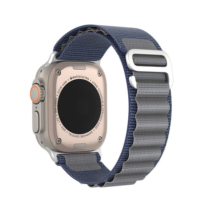 For Apple Watch Series 9 41mm DUX DUCIS GS Series Nylon Loop Watch Band(Blue) - Watch Bands by DUX DUCIS | Online Shopping South Africa | PMC Jewellery | Buy Now Pay Later Mobicred