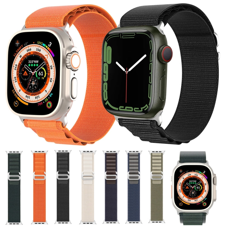 For Apple Watch Series 7 45mm DUX DUCIS GS Series Nylon Loop Watch Band(Green) - Watch Bands by DUX DUCIS | Online Shopping South Africa | PMC Jewellery | Buy Now Pay Later Mobicred