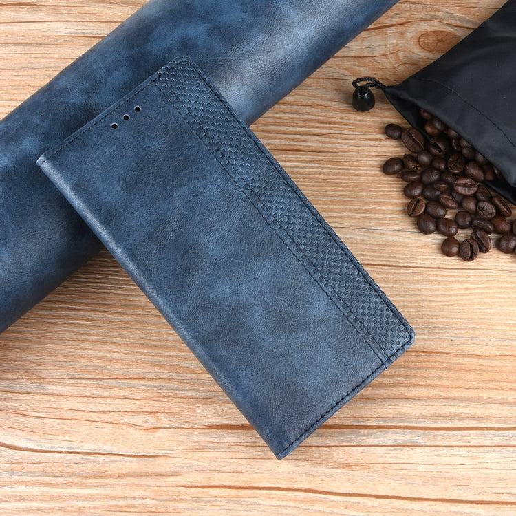 For Blackview A96 Magnetic Buckle Retro Texture Leather Phone Case(Blue) - More Brand by PMC TechLife | Online Shopping South Africa | PMC TechLife