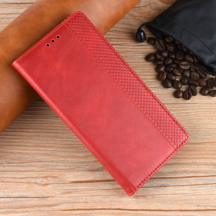 For Ulefone Note 18 Ultra Magnetic Buckle Retro Texture Leather Phone Case(Red) - Ulefone Cases by PMC Jewellery | Online Shopping South Africa | PMC Jewellery | Buy Now Pay Later Mobicred