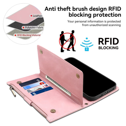 For iPhone 16 Pro ESEBLE Retro Frosted RFID Flip Leather Phone Case(Rose Gold) - iPhone 16 Pro Cases by ESEBLE | Online Shopping South Africa | PMC Jewellery | Buy Now Pay Later Mobicred